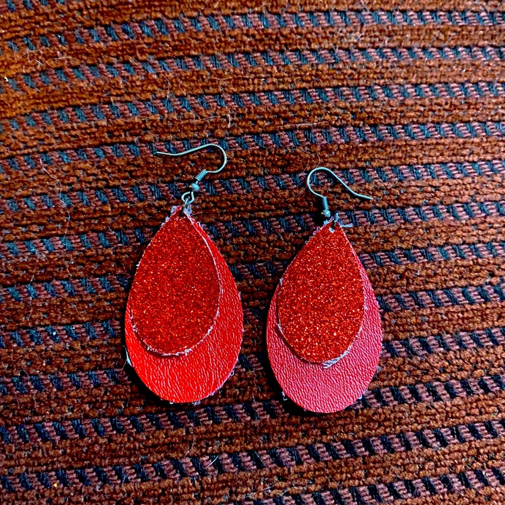 Leather earrings!